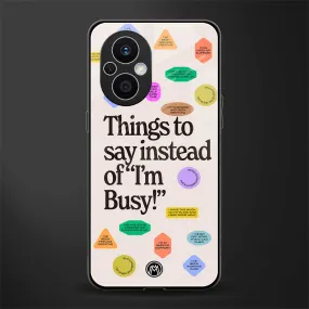 10 Things To Say Phone Case for Oppo F21 Pro 5G | Glass Case