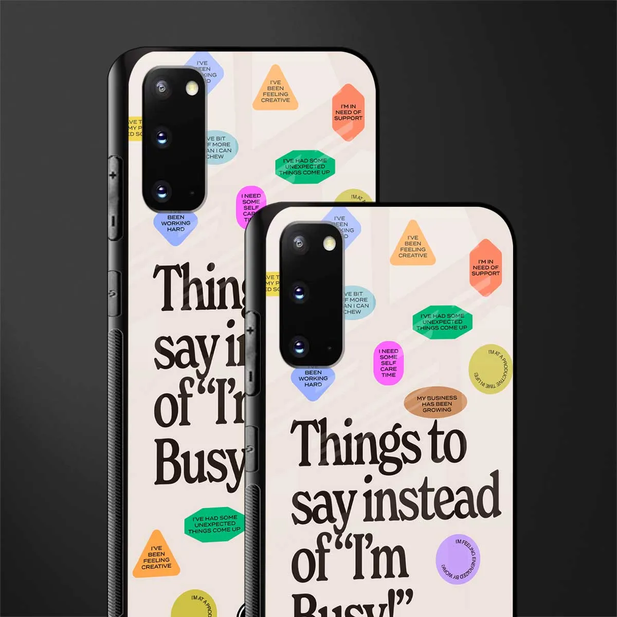 10 Things To Say Phone Case for Samsung Galaxy S20 | Glass Case