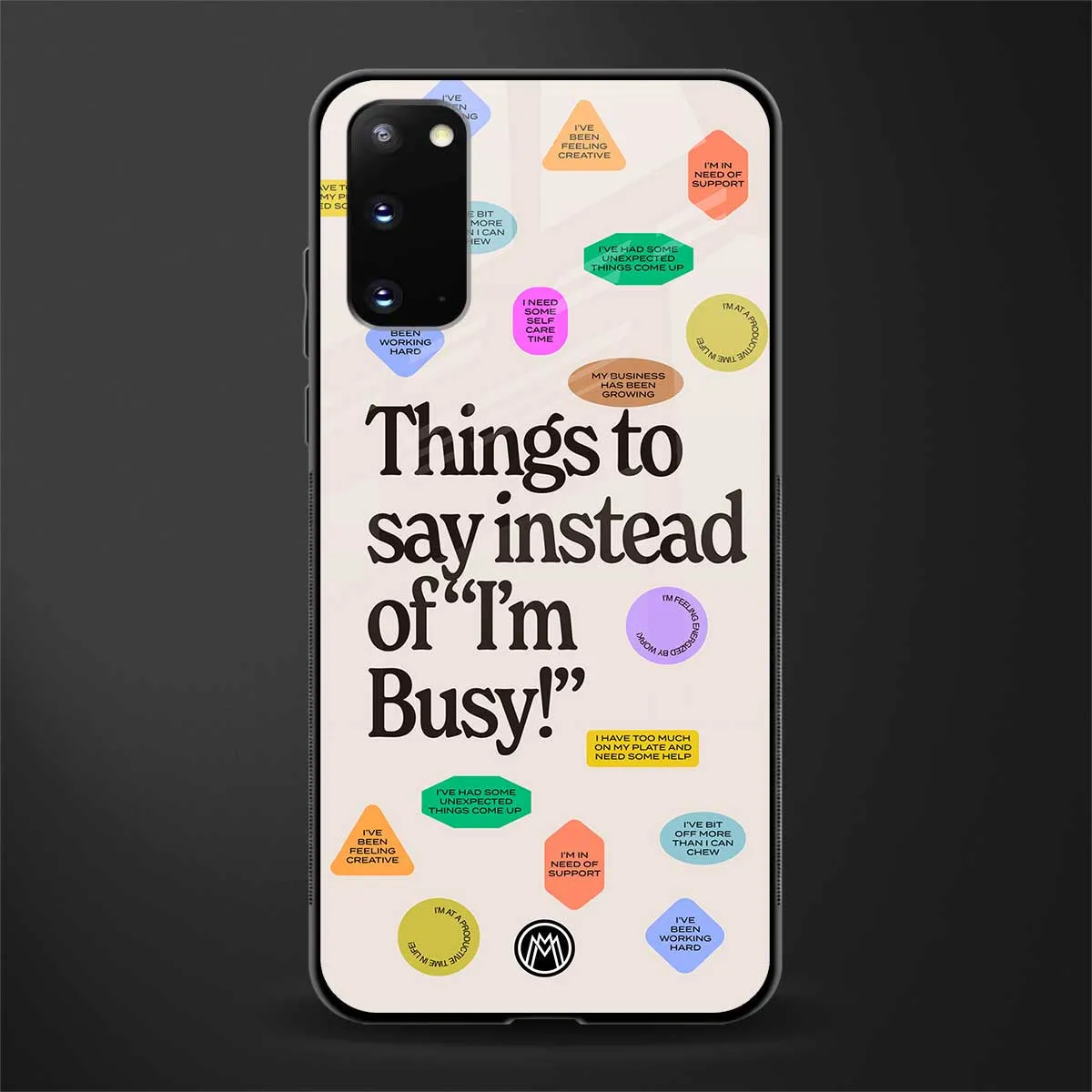 10 Things To Say Phone Case for Samsung Galaxy S20 | Glass Case