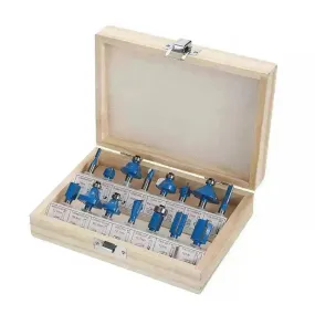 15 pcs Trimming Milling Cutter Set Woodworking Milling Router Bits