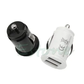 1X Universal Car Charger Dual USB Power Port Adapter Cigarette Lighter Converter