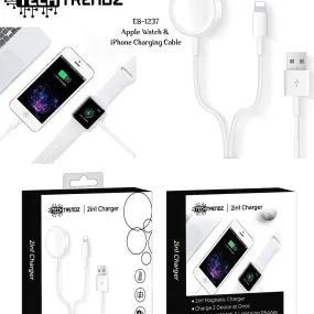 2 in 1 Charger for smart watch and phone