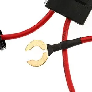 2 Leads H4 LED Headlight Brightness Intensifier Wiring Harness, 9003 Headlight Relay Harness Kit with Fuse for 5x7 7x6 H6054 6054 Headlight