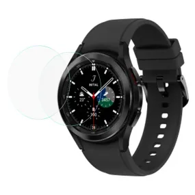 2 Pcs Samsung Galaxy Watch 4 Classic (46mm) ultra clear tempered glass screen protector