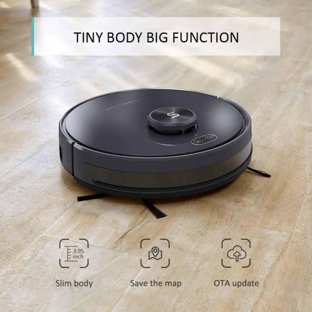 2700Pa Robot Vacuum Cleaner, Mop, AI Navigation, Wifi - Tesvor