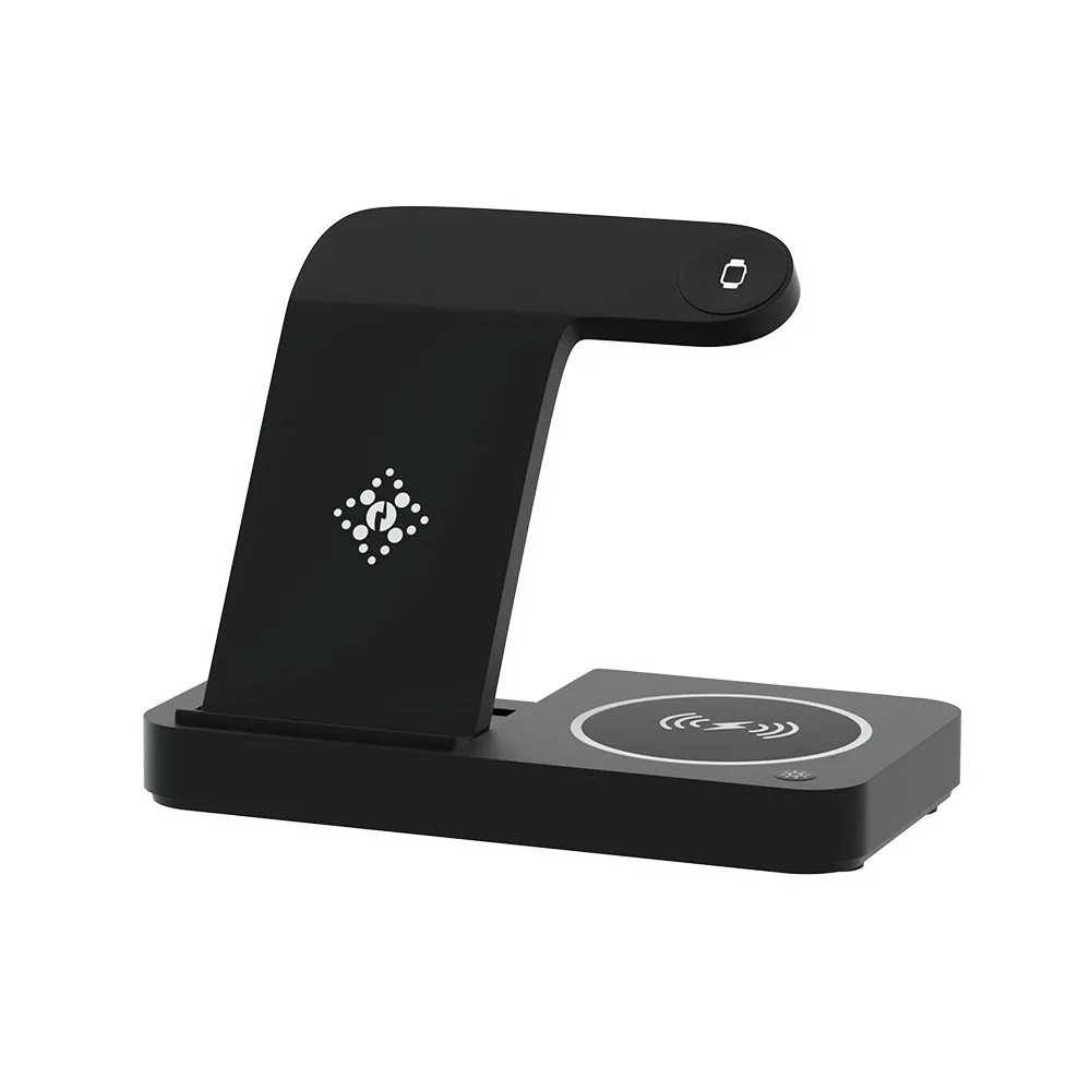 4-in-1 Wireless Charger Station Fast Charging for Phone Black