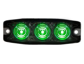 8892239 - ULTRA THIN 3.5 INCH GREEN LED STROBE LIGHT