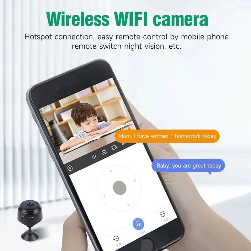 A9 WiFi Mini Camera Recorder Security Monitoring Wireless Video Mini Camera Recorder Voice Camera