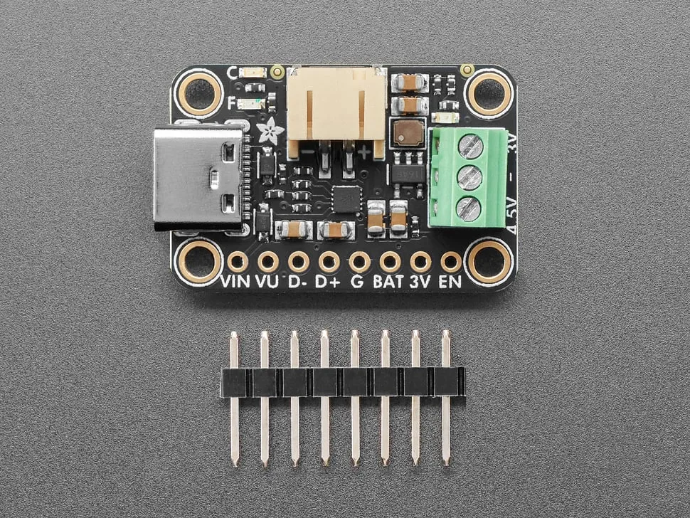 Adafruit bq25185 USB / DC / Solar Charger with 3.3V Buck Board