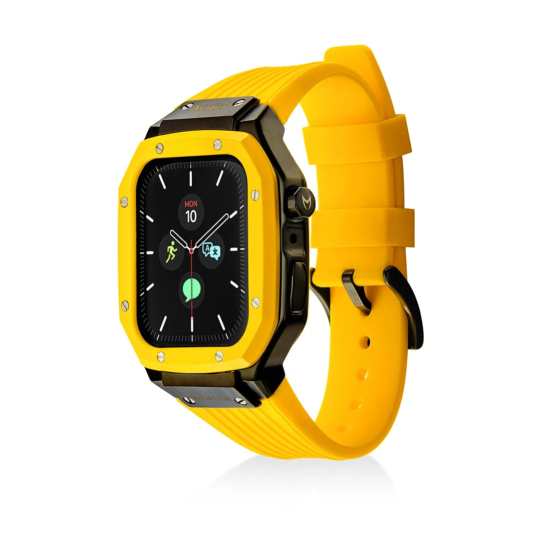 AG Trainer: Yellow Apple Watch Case & Band 44mm