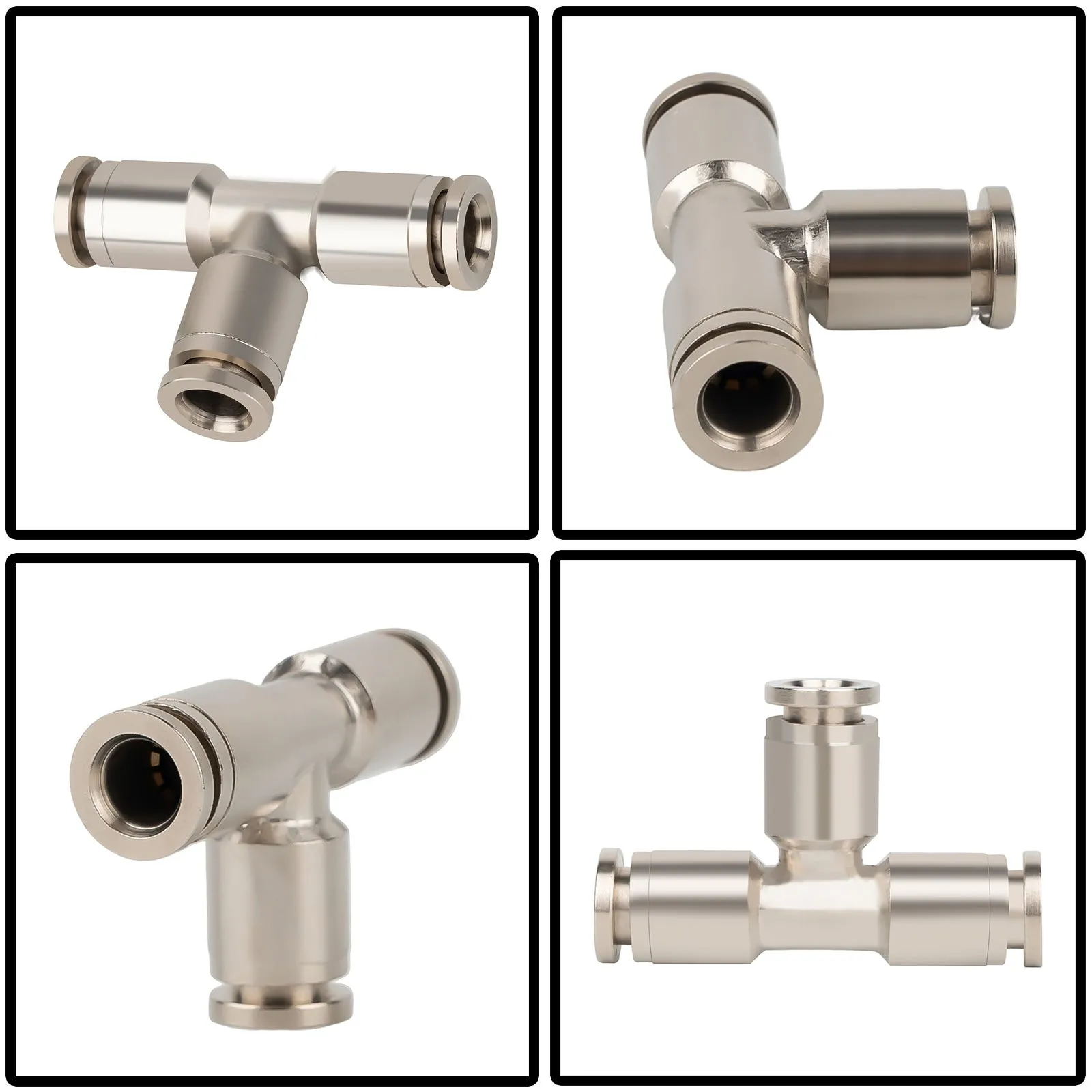 Air Line T-Fittings Union Tee 1/4" Coupler Push-To-Connect Fitting 21838 Air Suspension Fittings