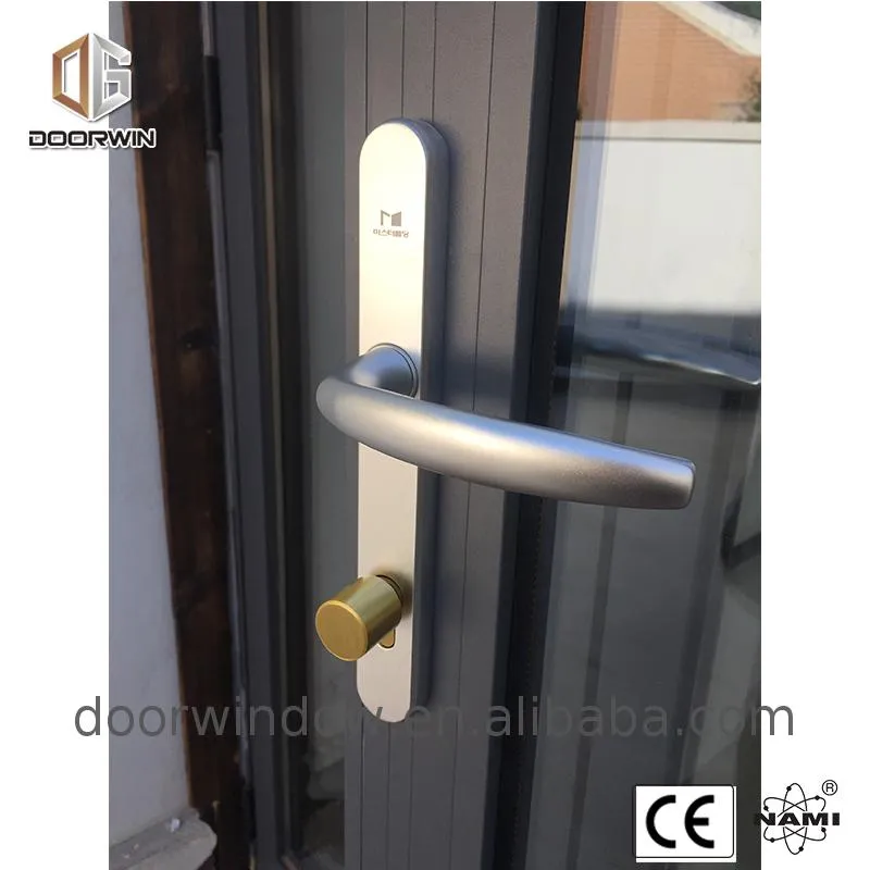 Aluminum door parts and glass handles alloy louvre doors