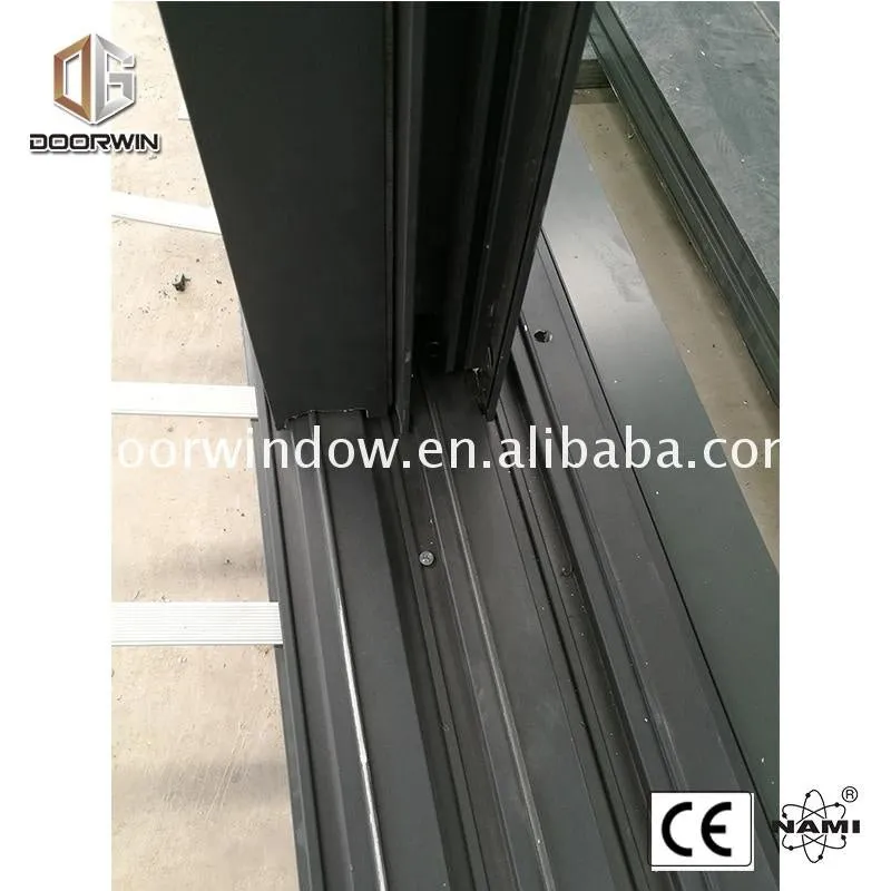 Aluminum door with parts jamb and glass handles