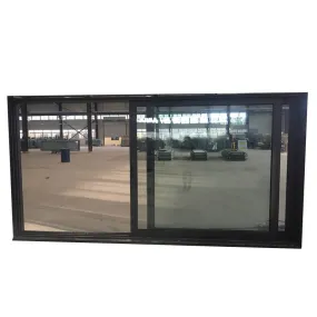 Aluminum door with parts jamb and glass handles