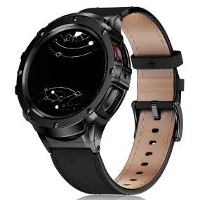 Amara Leather Band With Stainless Steel Bumper Case For Galaxy 5 Pro