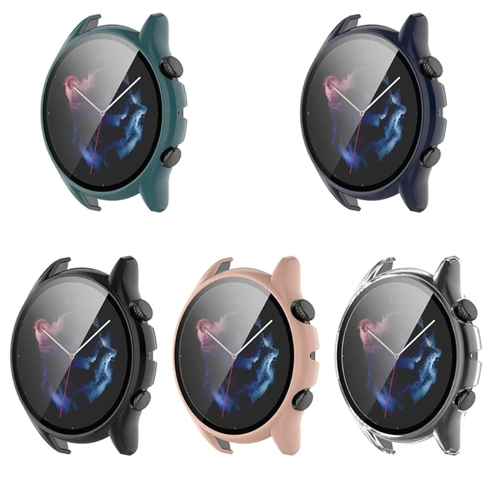 Amazfit GTR 3 / 3 Pro protective cover with tempered glass - Transparent