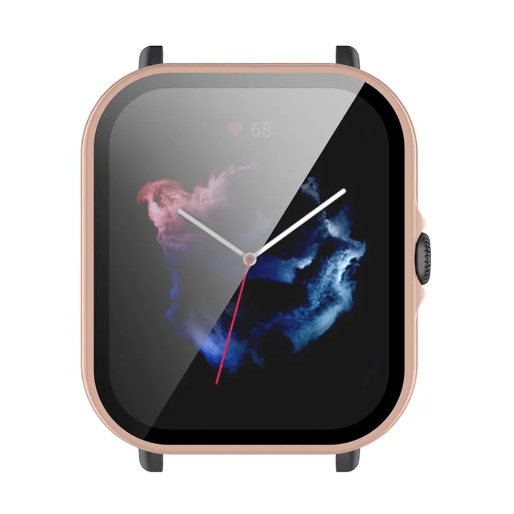 Amazfit GTS 3 ultra-thin cover with tempered glass - Pink