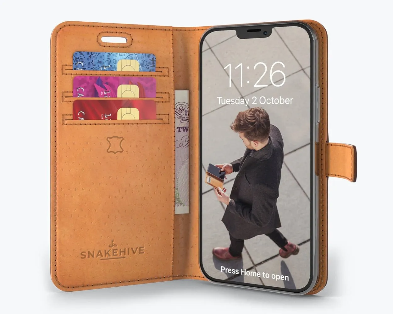 Apple iPhone 12 - Vintage Leather Wallet