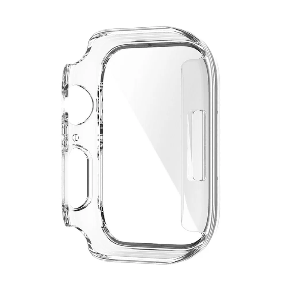 Apple Watch (45mm) protective cover   tempered glass screen protector - Transparent White