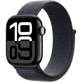 Apple Watch Series 10 42mm Jet Black Aluminium Case GPS Sport Loop [Ink]