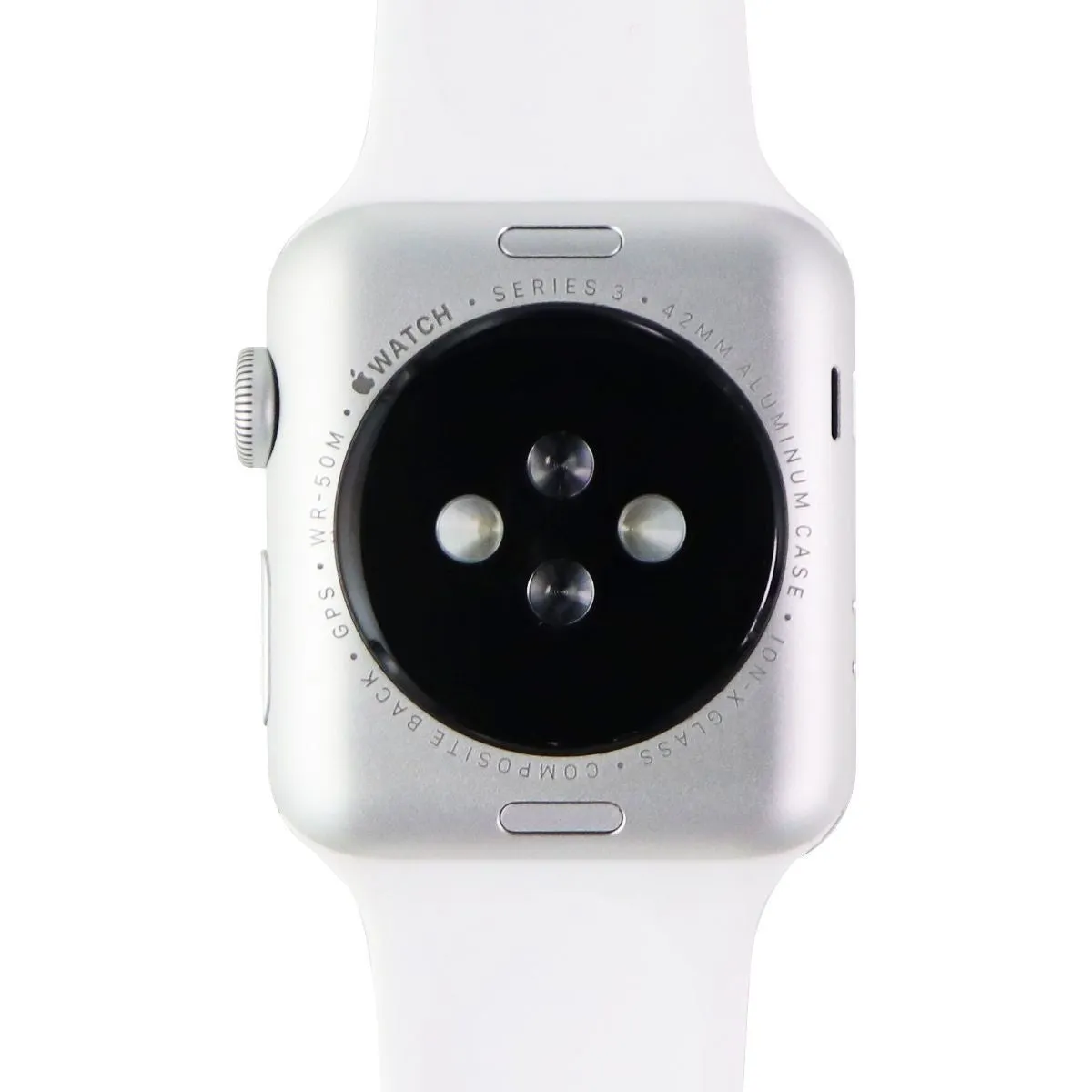 Apple Watch Series 3 (A1859) 42mm (GPS) Silver Aluminum Case / White Sport Band