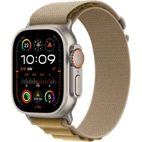 Apple Watch Ultra 2  49mm Natural Titanium Case GPS   Cellular Alpine Loop (Tan) [Large]