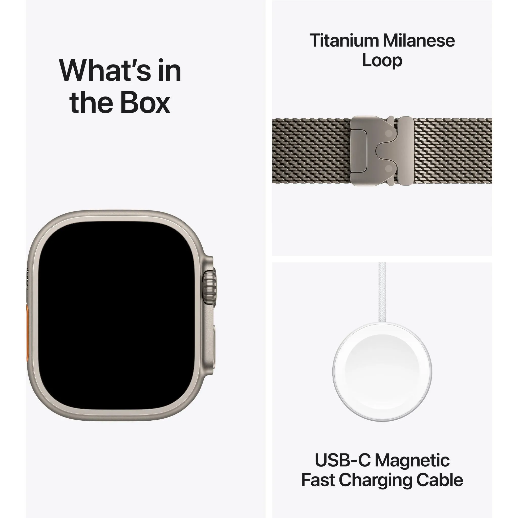 Apple Watch Ultra 2 49mm Natural Titanium Case  GPS   Cellular  Milanese Loop [Small]