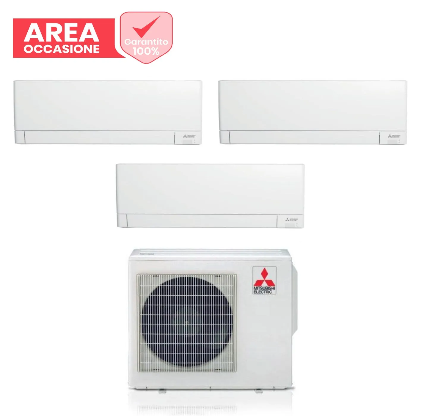 AREA OCCASIONI Climatizzatore Condizionatore Mitsubishi Electric Trial Split Inverter Linea Plus serie MSZ-AY 9 9 9 btu con MXZ-3F68VF Wi-Fi Integrato R-32 9000 9000 9000 A   