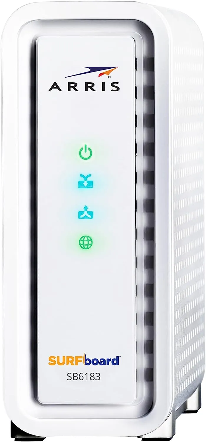 Arris Surfboard SB6190 DOCSIS 3.0 32 x 8 Gigabit Cable Modem for Cox, Spectrum, Xfinity - Certified Refurbished