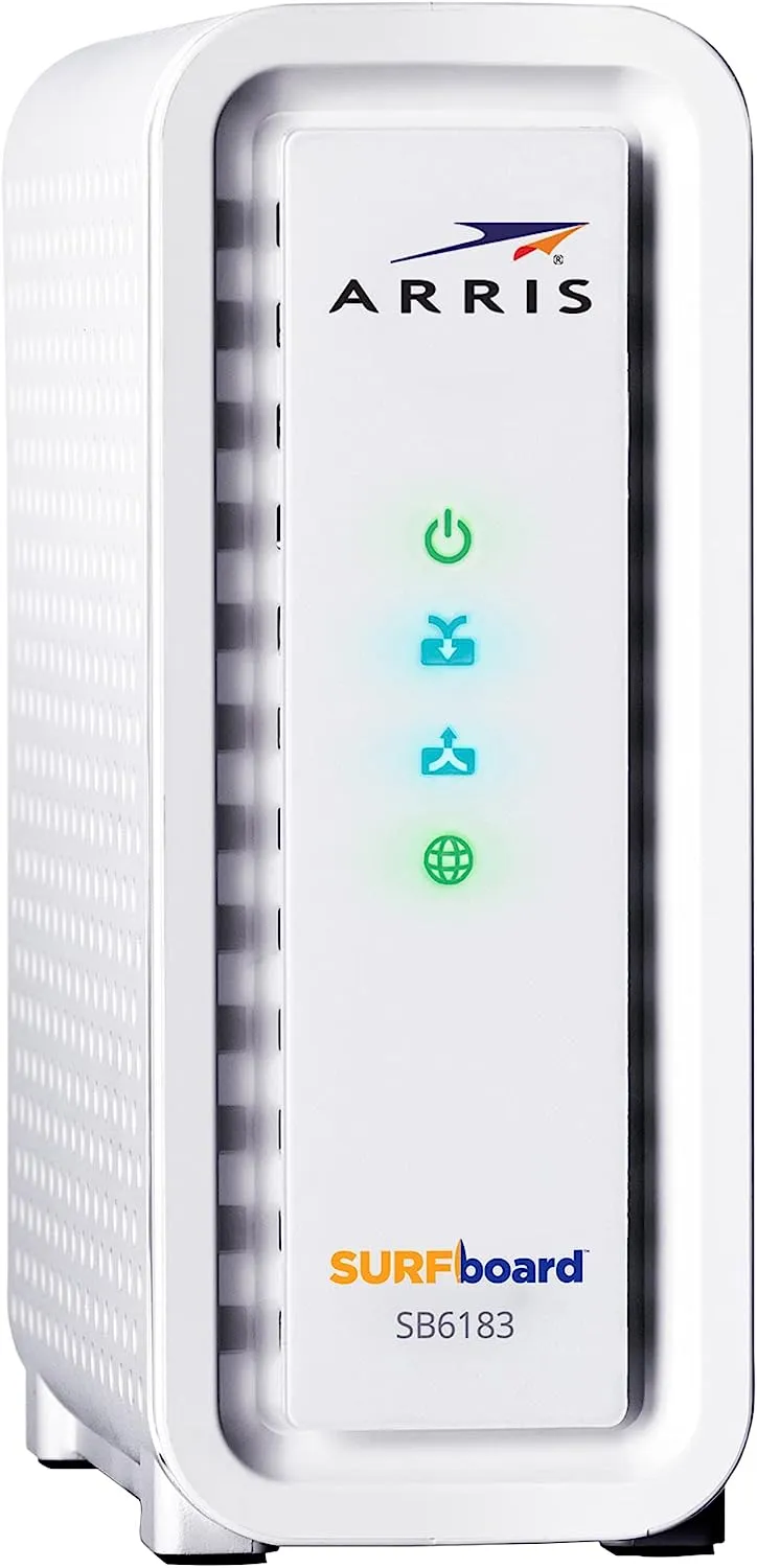 Arris Surfboard SB6190 DOCSIS 3.0 32 x 8 Gigabit Cable Modem for Cox, Spectrum, Xfinity - Certified Refurbished