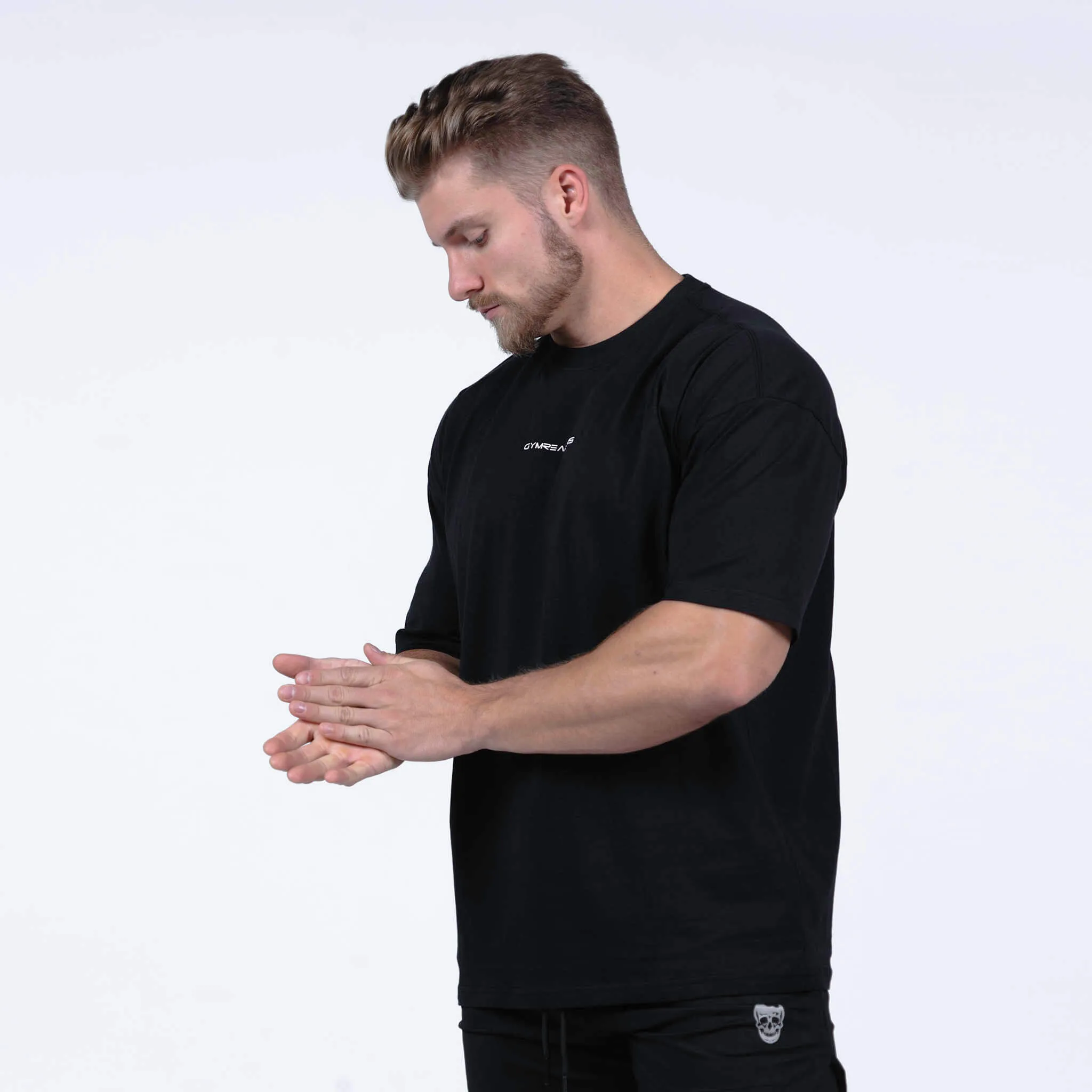 Ascend Box Tee - Black/White