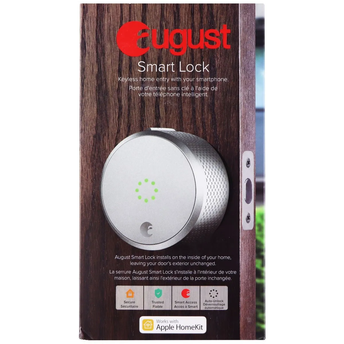 August Smart Lock 2nd Generation - HomeKit Enabled - Silver (AUG-SL02-M02-S02)