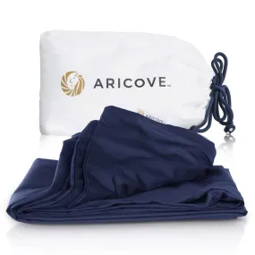 Bamboo Viscose Weighted Blanket Cover 48x72 in Midnight Blue Twin