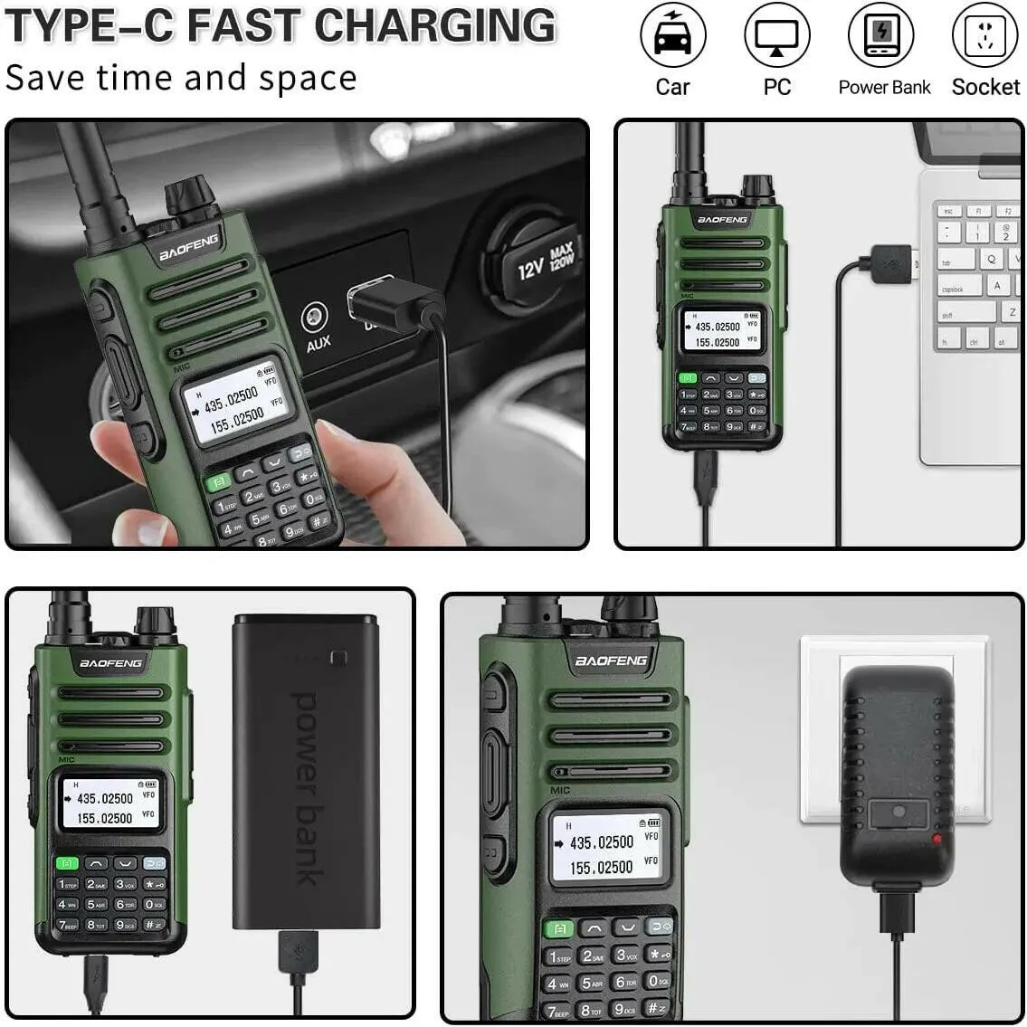 Baofeng UV 13 PRO V1 Walkie Talkie High Power 16 KM Long Range USB Charger 999CH Two Way Radio Dual Band UHF VHF UV 5R Radio