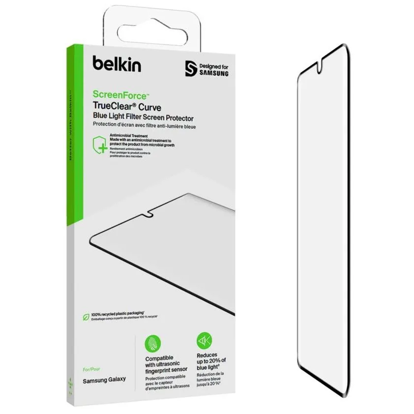 Belkin ScreenForce TrueClear Curve Screen Protector for Galaxy S23