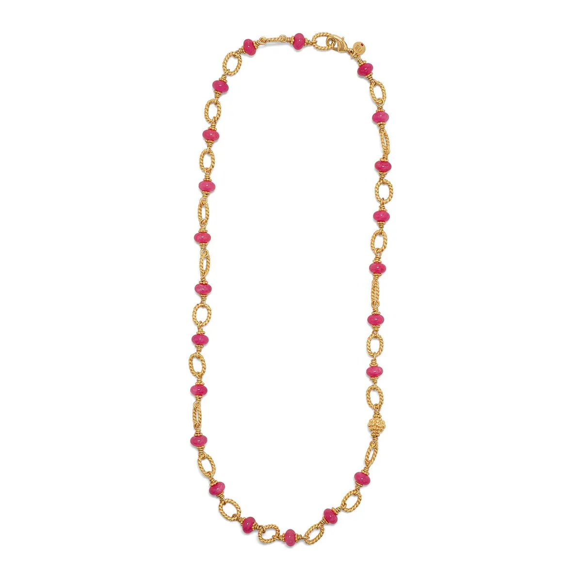 Berry & Bead Chain, 24'' - Peony Jade