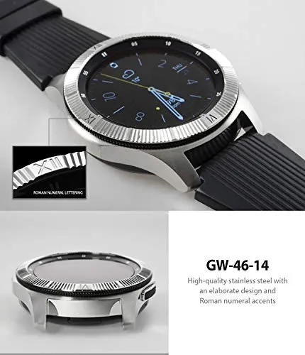 Bezel Styling for Galaxy Watch 46mm / Galaxy Gear S3 Frontier - [Stainless Steel]