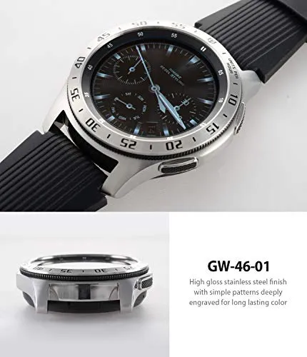 Bezel Styling for Galaxy Watch 46mm / Galaxy Gear S3 Frontier - [Stainless Steel]