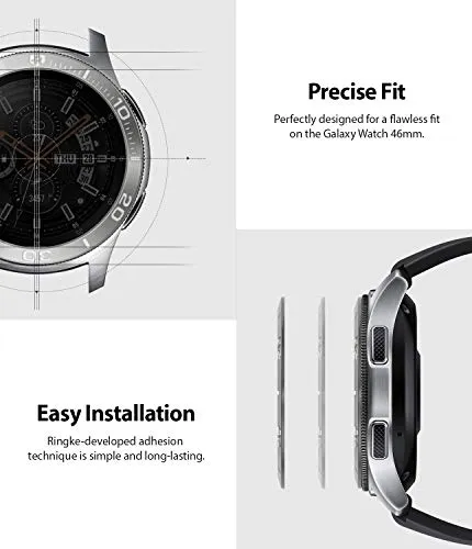 Bezel Styling for Galaxy Watch 46mm / Galaxy Gear S3 Frontier - [Stainless Steel]