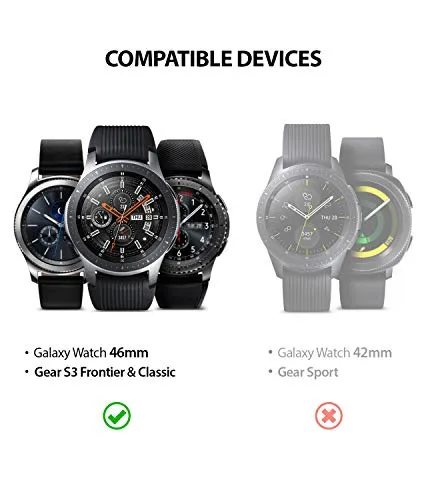 Bezel Styling for Galaxy Watch 46mm / Galaxy Gear S3 Frontier - [Stainless Steel]