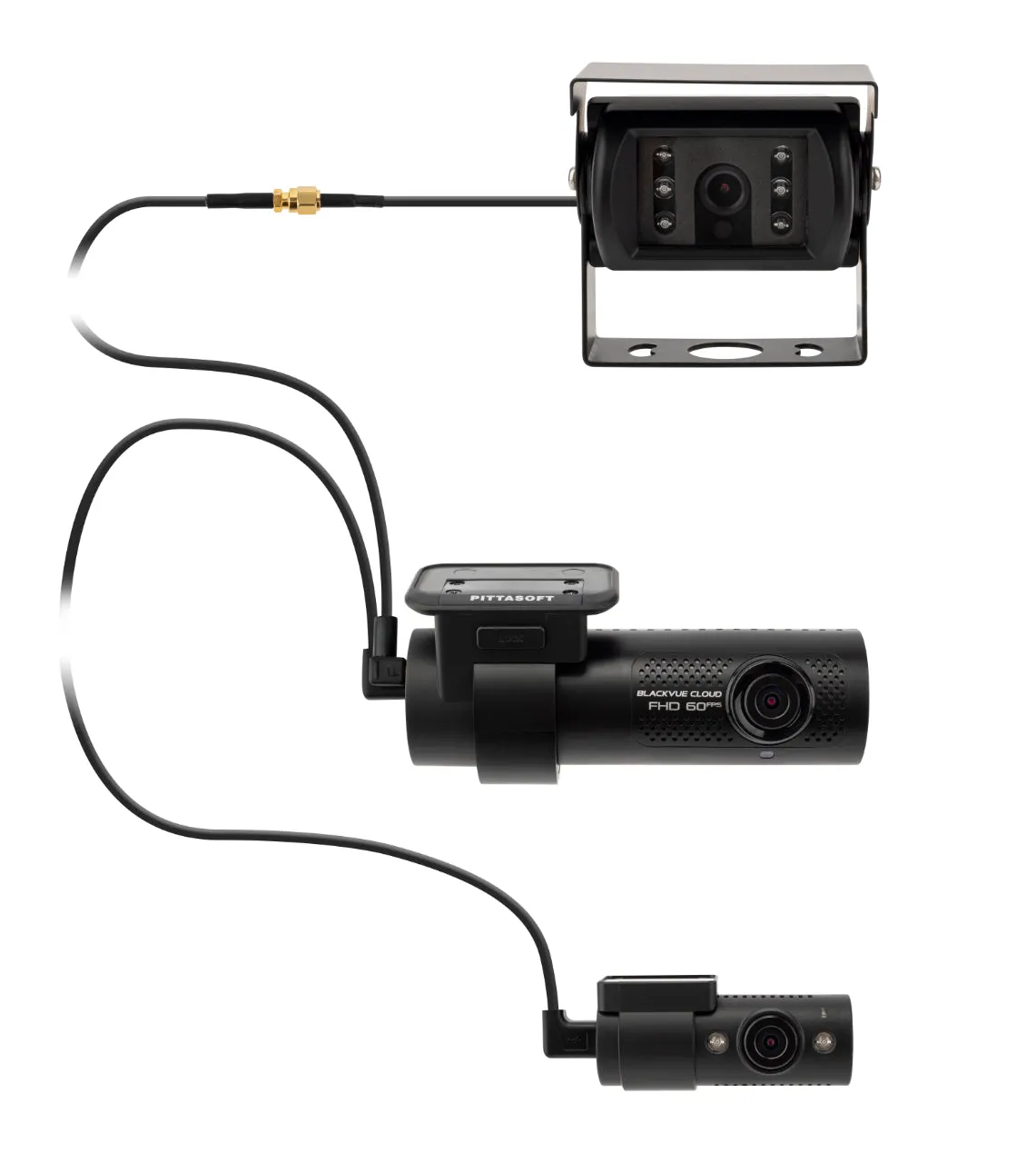 BlackVue DR750X-3CH Truck Plus 128GB Triple Channel Dash Cam (Front, Rear, Cabin) (Delivery Only)