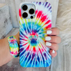 Blue Tie Dye Phone Case For iPhone