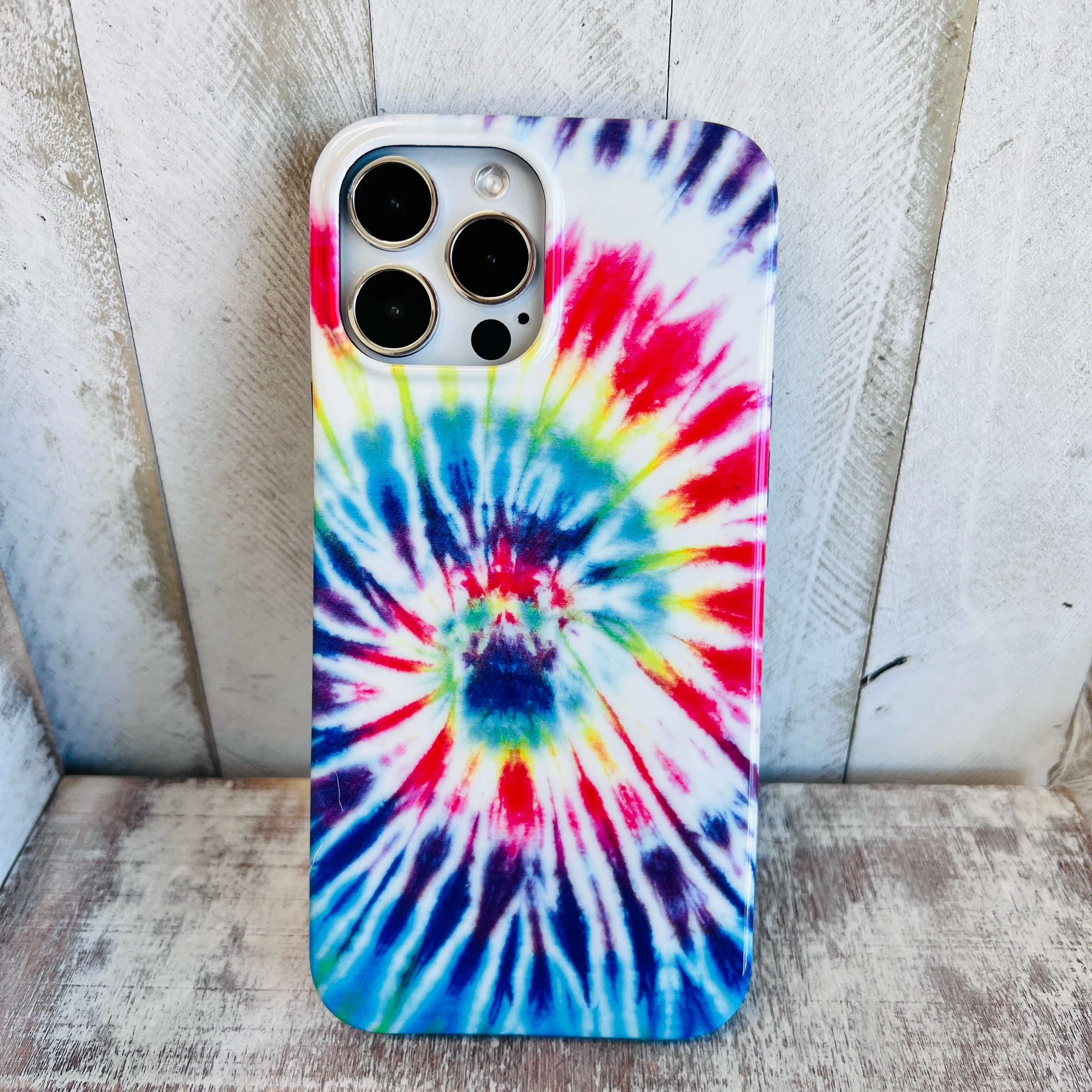 Blue Tie Dye Phone Case For iPhone