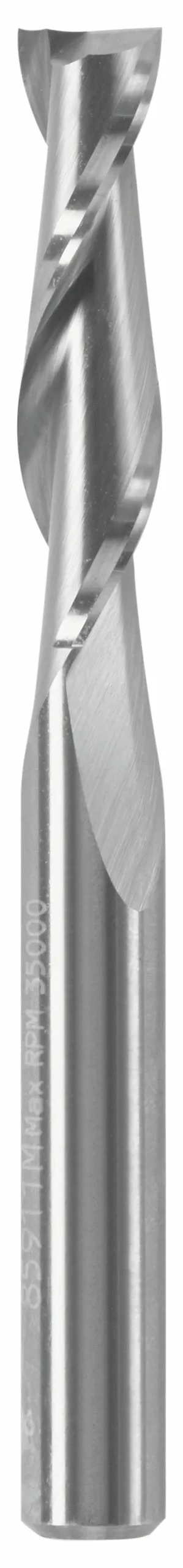 BOSCH 85911MC 1/4 In. x 1 In. Solid Carbide Double-Flute Upcut Spiral Router Bit