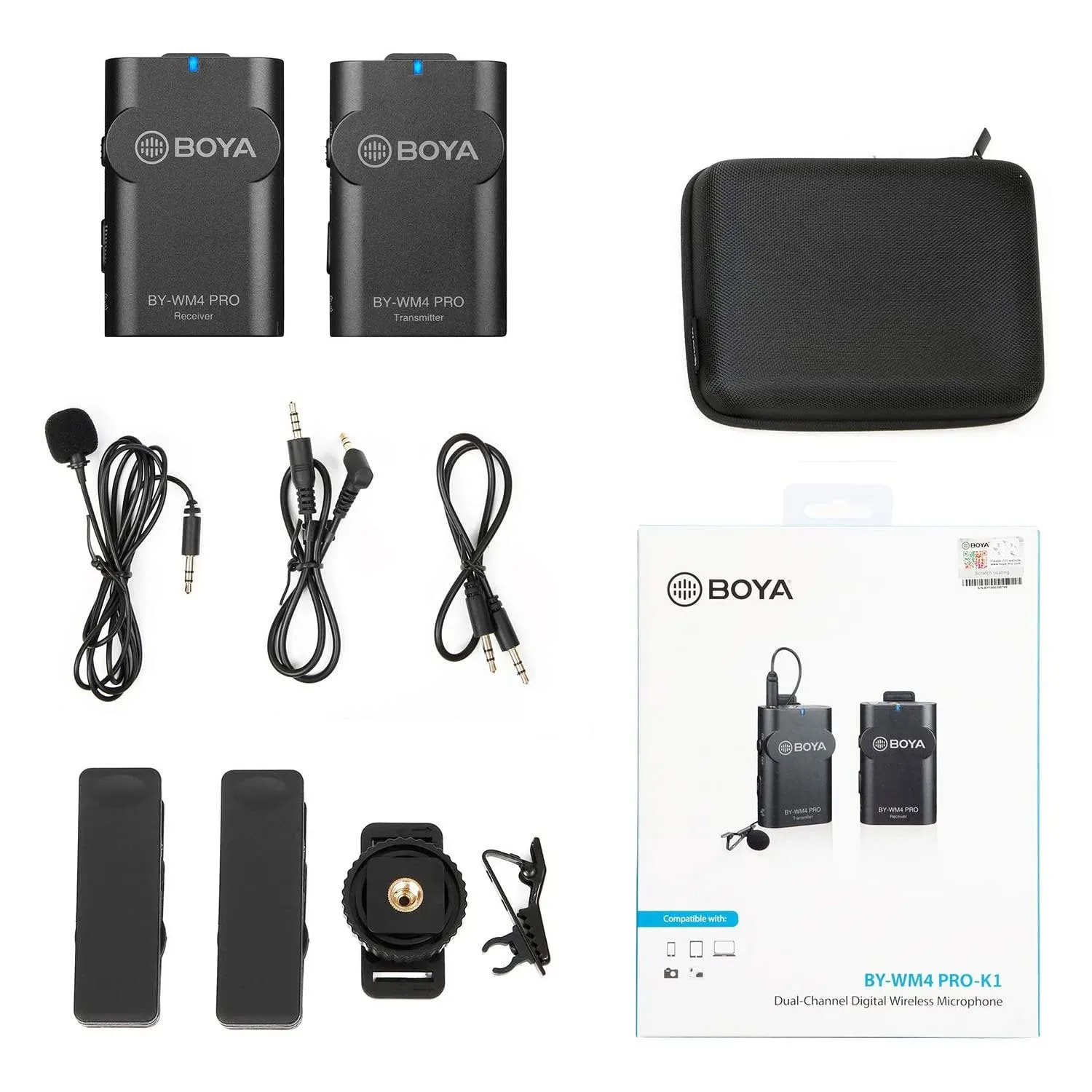 Boya BY-WM4 Pro K1 Universal Lavalier Wireless Microphone System