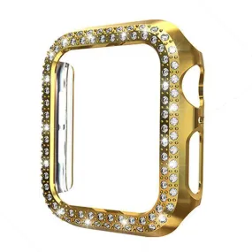 Cellfather iWatch Bling Diamond Hard PC Case cover 45mm- Gold