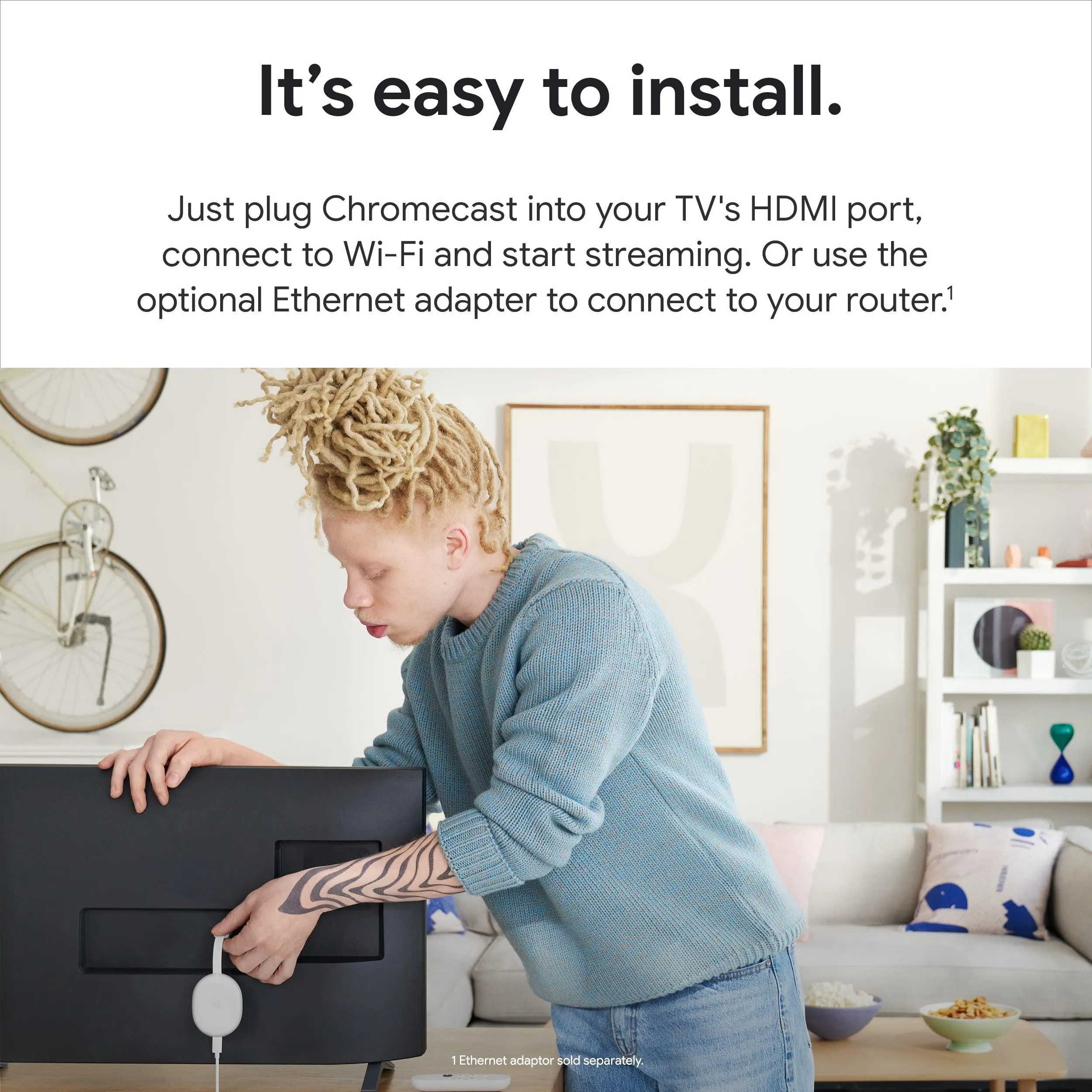 Chromecast with Google TV (HD) - Streaming Stick Entertainment On Your TV