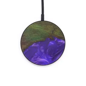 Circle Wood Resin Wireless Charger - Arlina (Purple, 597796)