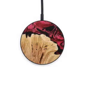 Circle Wood Resin Wireless Charger - Carroll (Red, 647277)