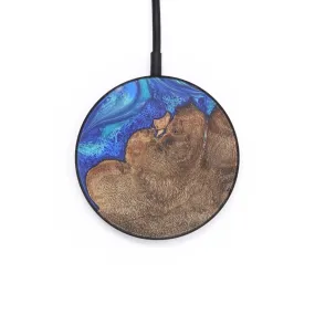 Circle Wood Resin Wireless Charger - Carson (Blue, 715761)